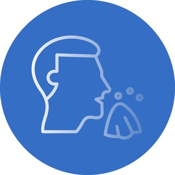 Sneeze Vector Icon Design