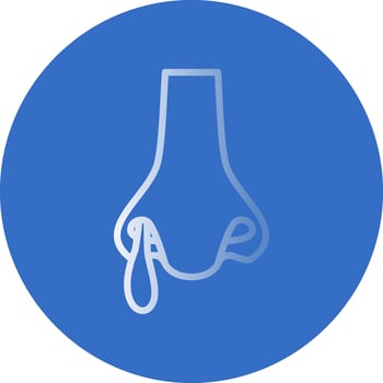 Runny nose Vector Icon Design