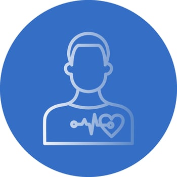 Cardiac arrest Vector Icon Design