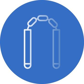 Nunchaku Vector Icon Design