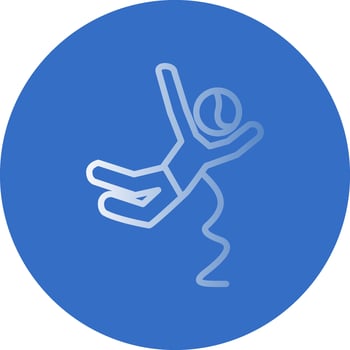 Base jumping Vector Icon Design