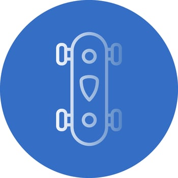 Longboard Vector Icon Design