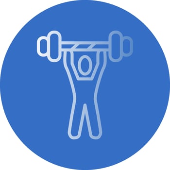Weightlifting Vector Icon Design