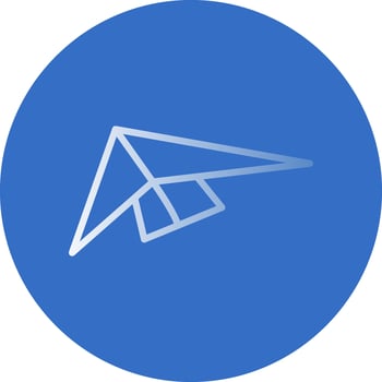 Hang gliding Vector Icon Design