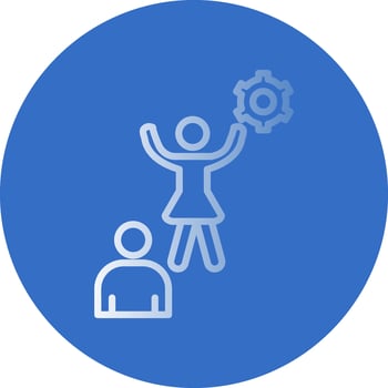Cheerleader Vector Icon Design