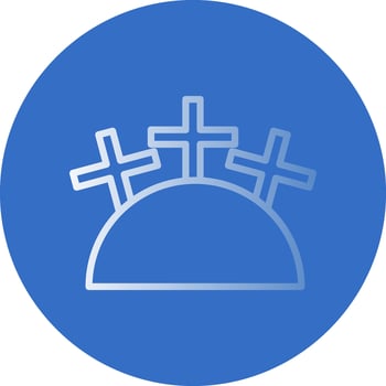 Cemetery Vector Icon Design