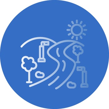 Street light Vector Icon Design