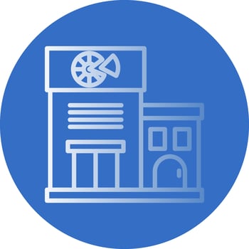 Pizza shop Vector Icon Design