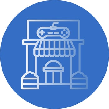 Game store Vector Icon Design