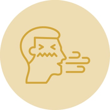 Bad breath Vector Icon Design