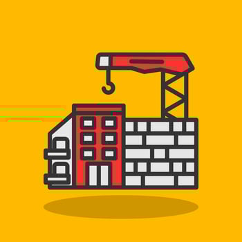 Construction site Vector Icon Design