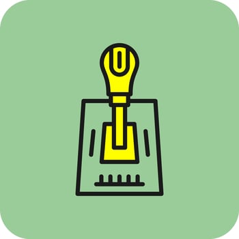 Gearshift Vector Icon Design