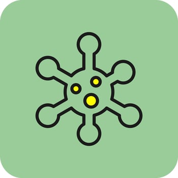 Bacteria Vector Icon Design