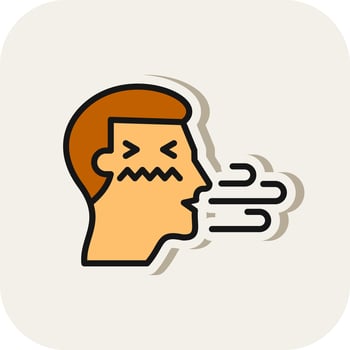 Bad breath Vector Icon Design
