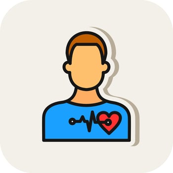 Cardiac arrest Vector Icon Design