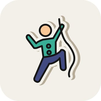 Climbing Vector Icon Design