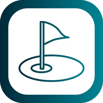 Golf course Vector Icon Design