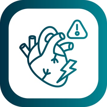 Heart attack Vector Icon Design