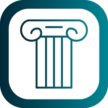 Ancient pillar Vector Icon Design