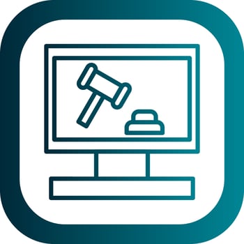 Auction Vector Icon Design