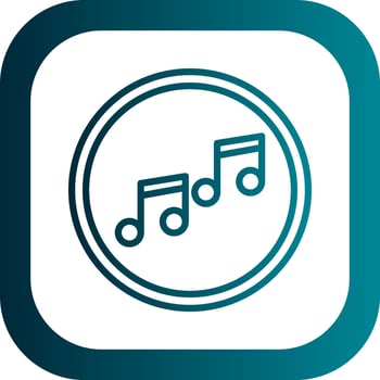 Music note Vector Icon Design