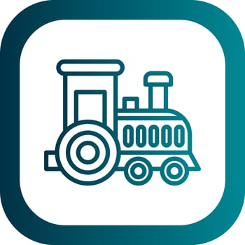 Toy train Vector Icon Design