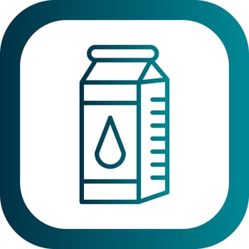 Milk box Vector Icon Design