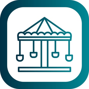 Merry go round Vector Icon Design