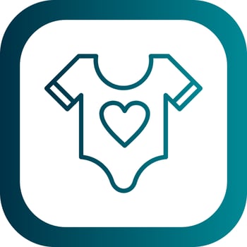 Baby shirt Vector Icon Design