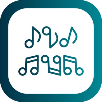Musical note Vector Icon Design