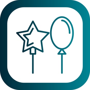 Balloons Vector Icon Design