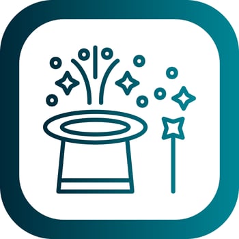 Magic trick Vector Icon Design