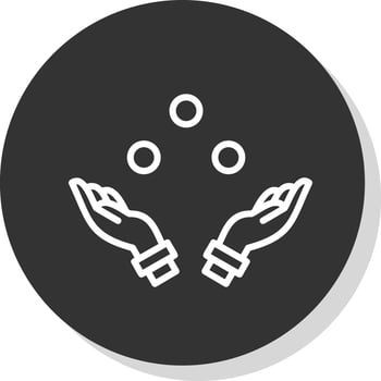 Juggling Vector Icon Design