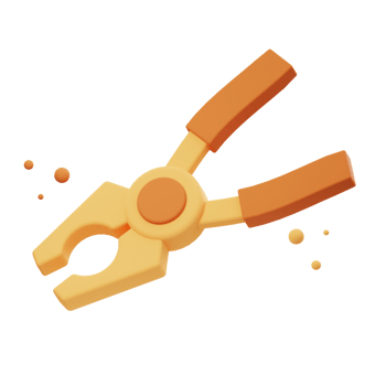 3D Illustration render of Pliers Tool icon designs. Perfect for DIY, repairs, crafting, and mechanical-themed projects to enhance your designs. png