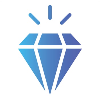 diamond in flat design style vector