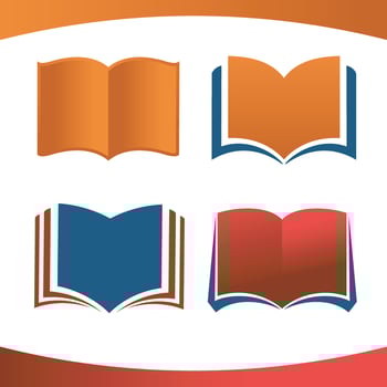 Book Element Logos Vector Bundle