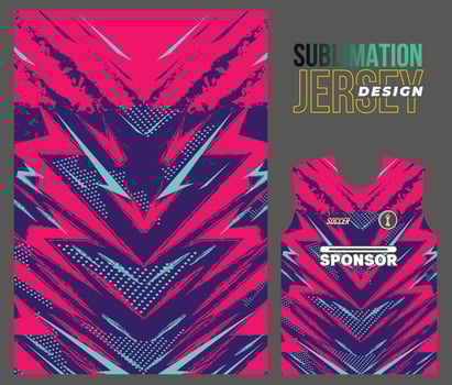 Vector jersey sports design for racing cycling football gaming motocross
