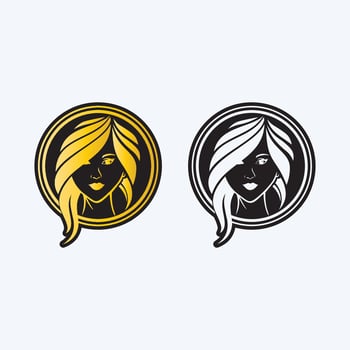 Beauty salon and spa logo vector icon design template