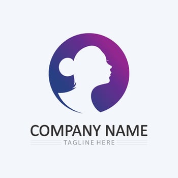 Beauty salon and spa logo vector icon design template