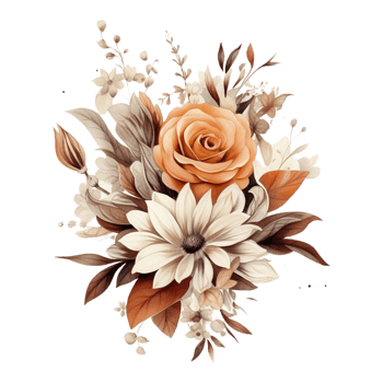 Watercolor Floral Flower Design, Watercolor Flower Arrangements Floral, Watercolor Flower Design, Flower Sublimation Floral Clipart, Wedding Decoration, png