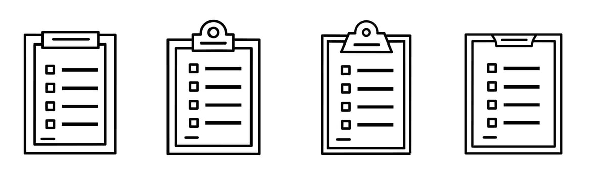 Checklist icon template. Stock vector illustration.