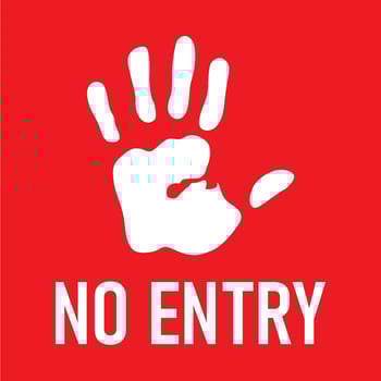 Traffic sign illustration, Not Allowed Sign, isolated on the red, illustration vector the sign of the stop