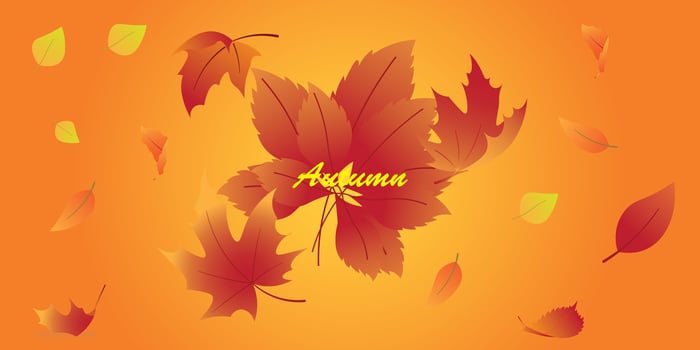 Background design with autumn theme. vector