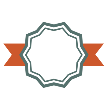 Star Badge Shape Emblem Design, Flat Badge With Ribbon Decoration, Blank Badge Illustration png