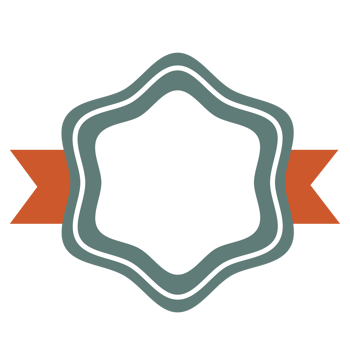 Star Badge Shape Emblem Design, Flat Badge With Ribbon Decoration, Blank Badge Illustration png