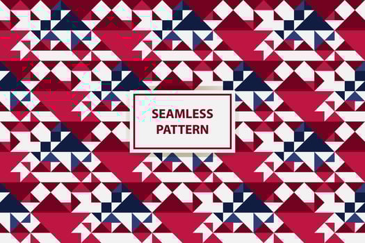 Abstract Seamless Pattern, colored as USA Flag. Vector Illustration of american Background for Celebration Holiday American President Day, memorial day