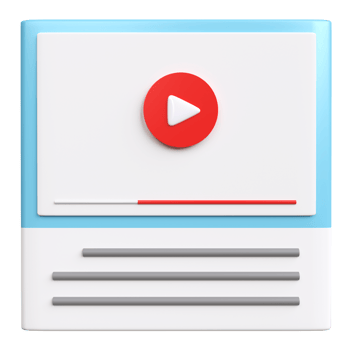 Multimedia and online live streaming symbols. Video streaming on the internet. Digital  Multimedia Player png