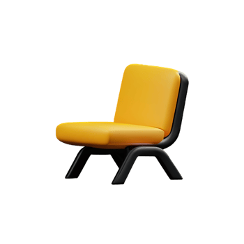 Small yellow chair png