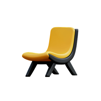 Small yellow chair png