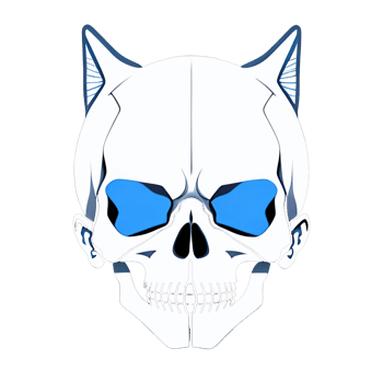 A drawing of a skull. AI-Generated. png